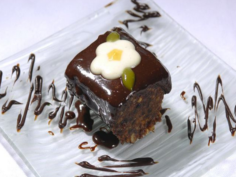 Carob Pecan Cake