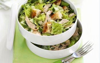 Caesar Salad with Herbed Croutons